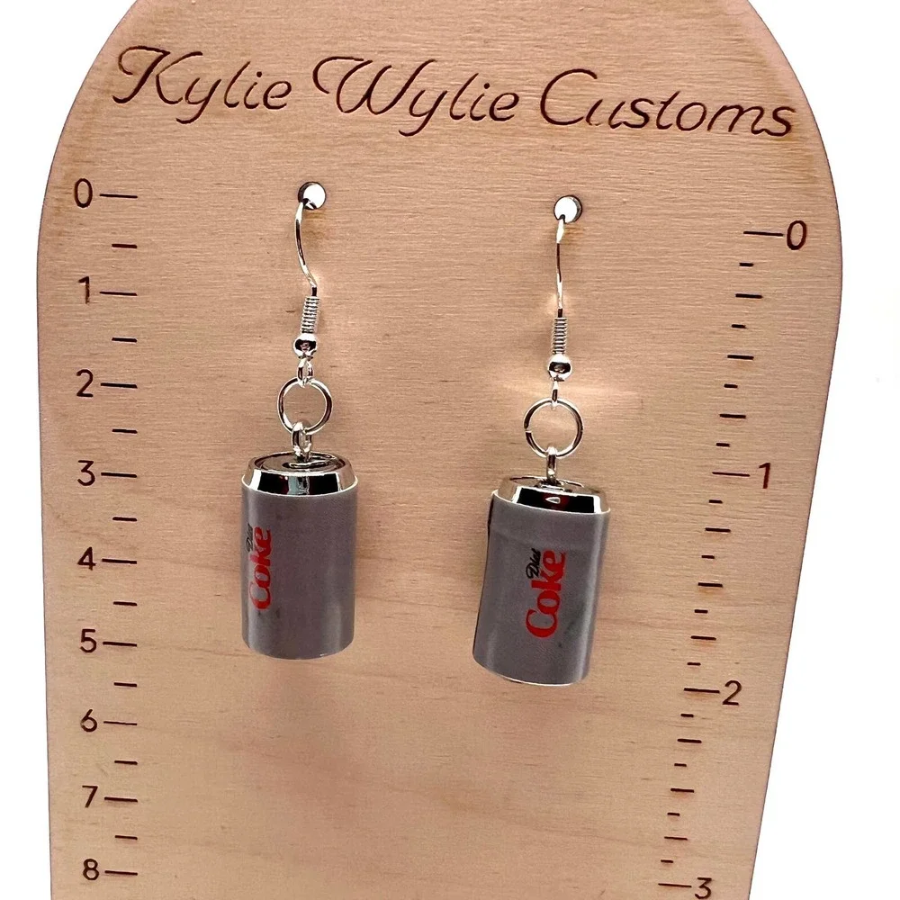 Diet Coke Earrings - Drink Earrings - Soda Earrings - Coca Cola Earrings - Picture 10 of 10
